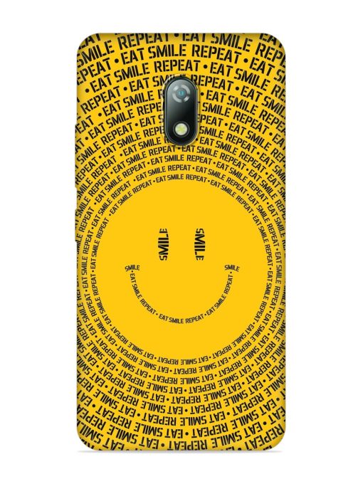 Smiley Embossed Soft Silicone Case for Itel A23 Zapvi