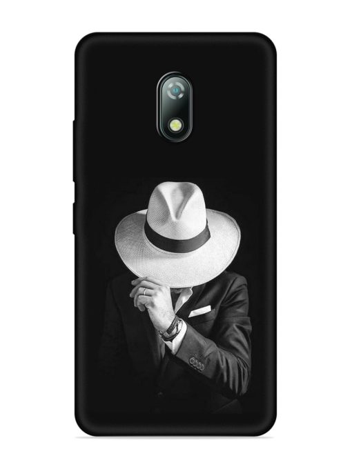 Men Under Hat Embossed Soft Silicone Case for Itel A23 Zapvi