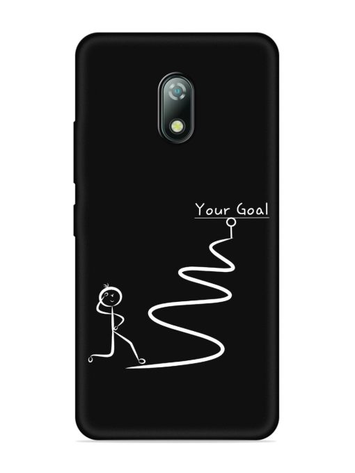 Your Goal Embossed Soft Silicone Case for Itel A23 Zapvi