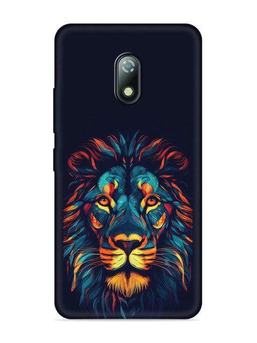 Colorful Lion Embossed Soft Silicone Case for Itel A23