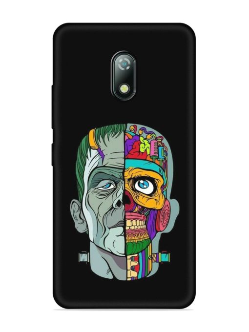 Men Vs Skull Embossed Soft Silicone Case for Itel A23