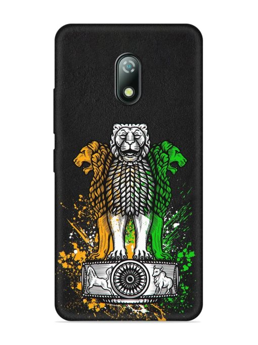 Pillars Of Ashoka Embossed Soft Silicone Case for Itel A23 Zapvi