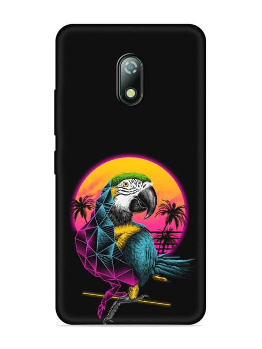 Rad Parrot Embossed Soft Silicone Case for Itel A23