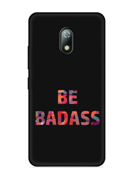 Be Badass Embossed Soft Silicone Case for Itel A23 Zapvi