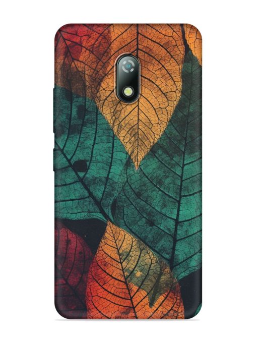 Leaves Artwork Embossed Soft Silicone Case for Itel A23 Zapvi