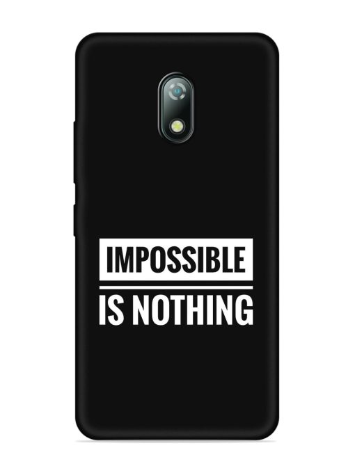 Impossible Is Nothing Embossed Soft Silicone Case for Itel A23 Zapvi