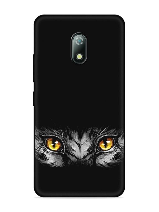 Scary Eye Embossed Soft Silicone Case for Itel A23 Zapvi