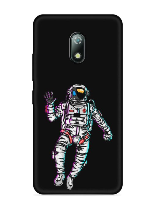 Spaceman Embossed Soft Silicone Case for Itel A23 Zapvi