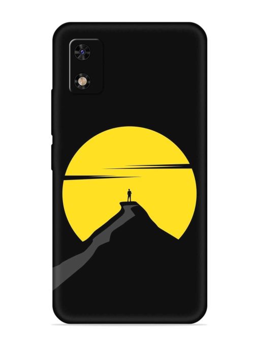 Black Ultra Vector Embossed Soft Silicone Case for Itel A23 Pro Zapvi