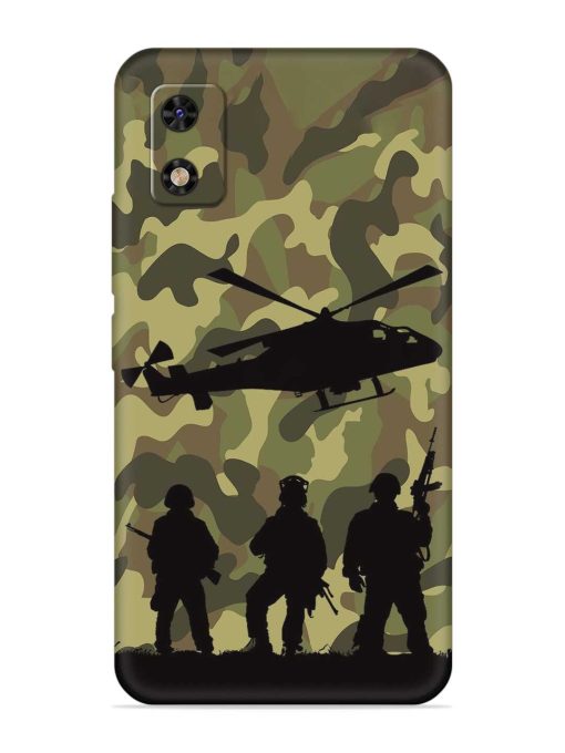 Army Heros Embossed Soft Silicone Case for Itel A23 Pro Zapvi