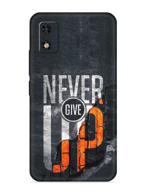 Never Give Up Embossed Soft Silicone Case for Itel A23 Pro Zapvi