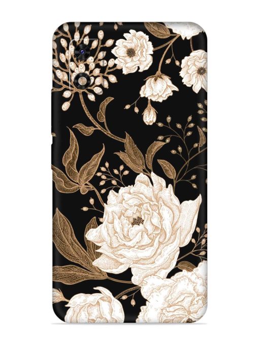 Peonies Roses Floral Embossed Soft Silicone Case for Itel A23 Pro Zapvi