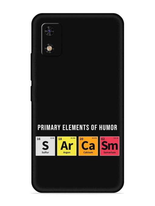 Primary Elements Humor Embossed Soft Silicone Case for Itel A23 Pro Zapvi