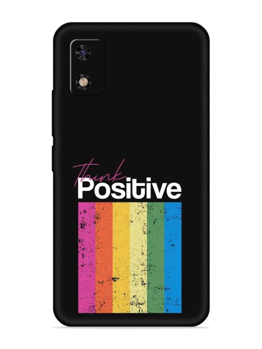 Think Positive Typography Embossed Soft Silicone Case for Itel A23 Pro Zapvi