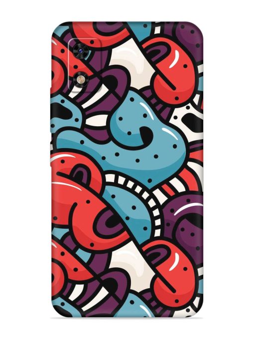 Seamless Backdrop Colorful Embossed Soft Silicone Case for Itel A23 Pro Zapvi