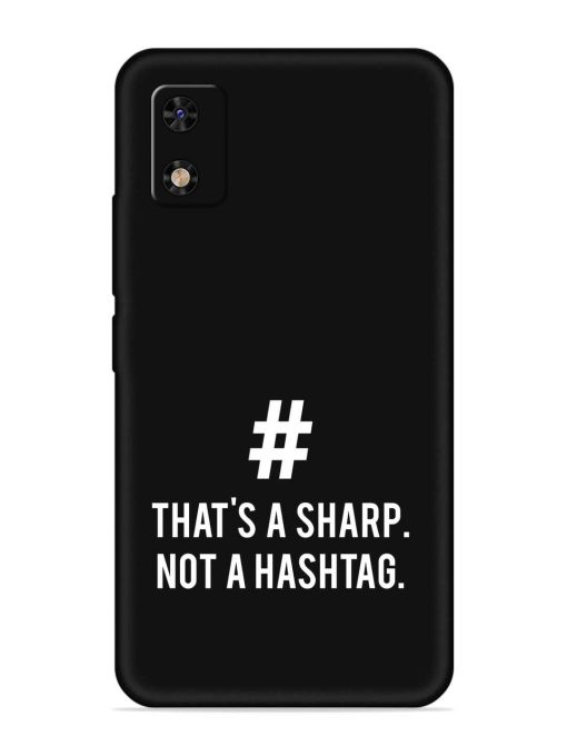 Thats Sharp Not Embossed Soft Silicone Case for Itel A23 Pro Zapvi