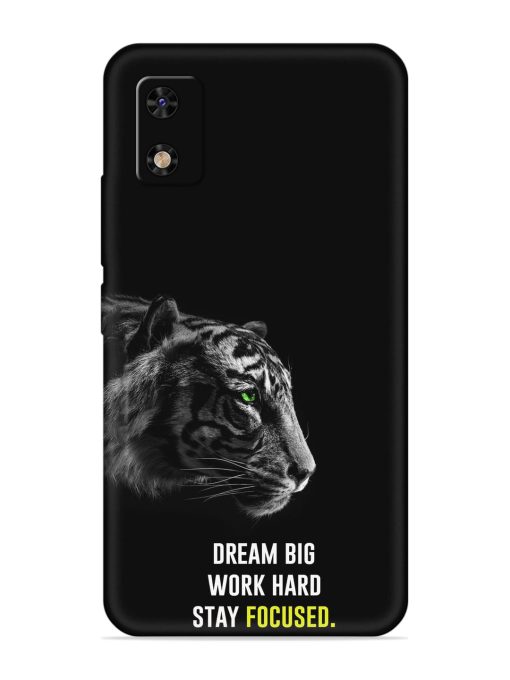 Dream Big Work Hard Embossed Soft Silicone Case for Itel A23 Pro