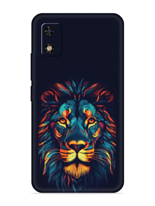 Colorful Lion Embossed Soft Silicone Case for Itel A23 Pro Zapvi