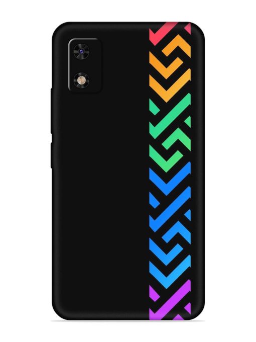 Colorshape Stripes Embossed Soft Silicone Case for Itel A23 Pro