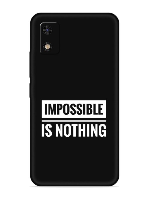 Impossible Is Nothing Embossed Soft Silicone Case for Itel A23 Pro Zapvi