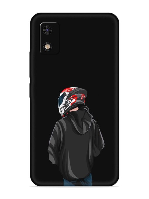 Motorcycle Rider Embossed Soft Silicone Case for Itel A23 Pro Zapvi