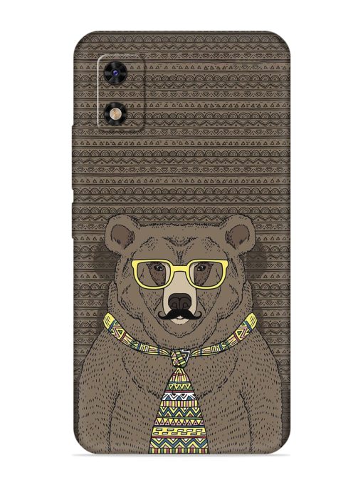 Grizzly Bear Embossed Soft Silicone Case for Itel A23 Pro Zapvi