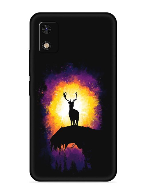 Elk Animal Art Embossed Soft Silicone Case for Itel A23 Pro Zapvi