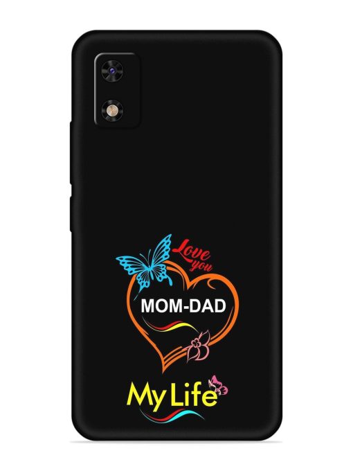 Love You Mom Dad Embossed Soft Silicone Case for Itel A23 Pro Zapvi