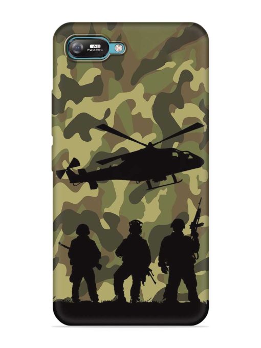 Army Heros Embossed Soft Silicone Case for Itel A25 Zapvi