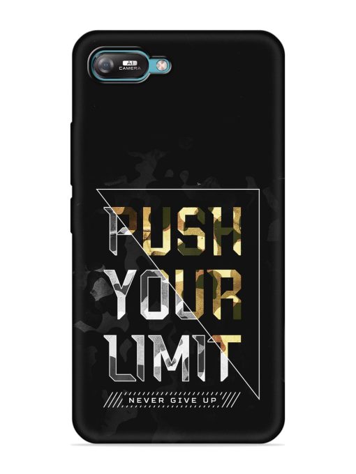 Push Your Limits Embossed Soft Silicone Case for Itel A25 Zapvi