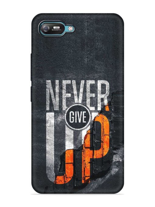 Never Give Up Embossed Soft Silicone Case for Itel A25 Zapvi