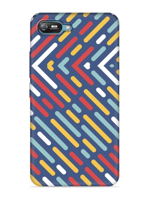 Colored Lines Embossed Soft Silicone Case for Itel A25 Zapvi