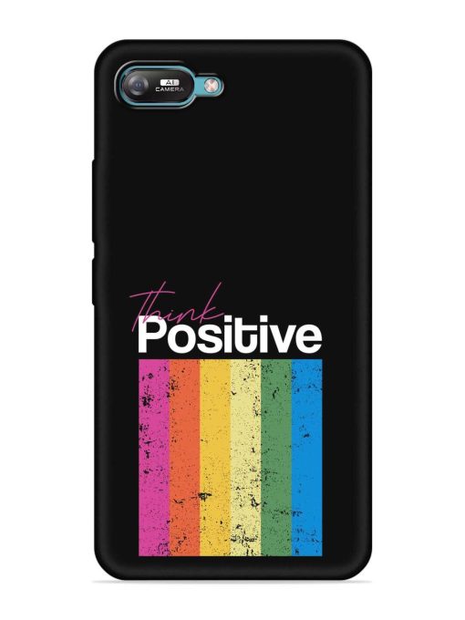 Think Positive Typography Embossed Soft Silicone Case for Itel A25 Zapvi