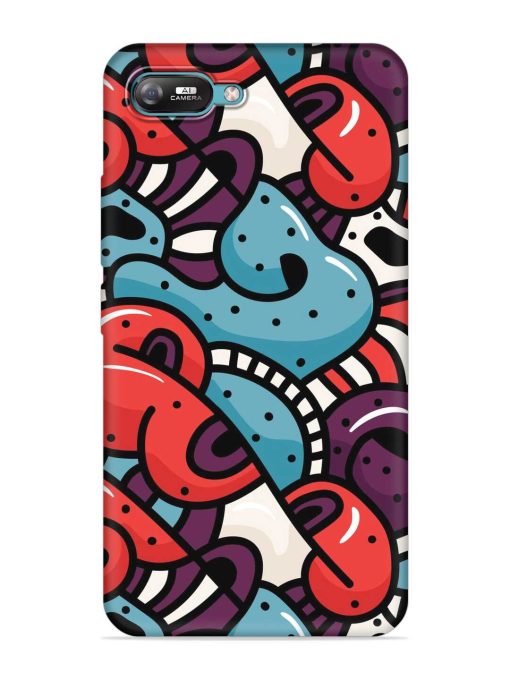 Seamless Backdrop Colorful Embossed Soft Silicone Case for Itel A25 Zapvi