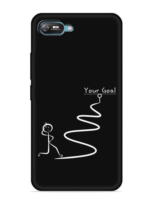 Your Goal Embossed Soft Silicone Case for Itel A25 Zapvi