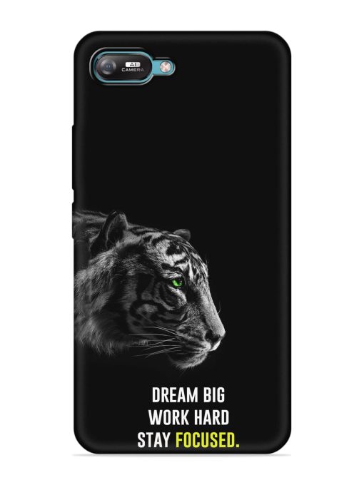 Dream Big Work Hard Embossed Soft Silicone Case for Itel A25 Zapvi