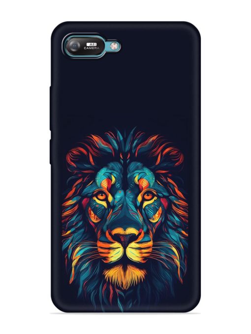 Colorful Lion Embossed Soft Silicone Case for Itel A25 Zapvi