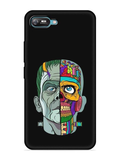 Men Vs Skull Embossed Soft Silicone Case for Itel A25 Zapvi