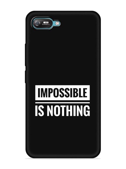 Impossible Is Nothing Embossed Soft Silicone Case for Itel A25 Zapvi