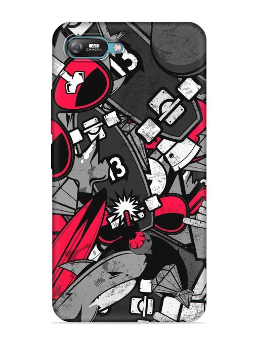 Fictional Doodle Embossed Soft Silicone Case for Itel A25 Zapvi