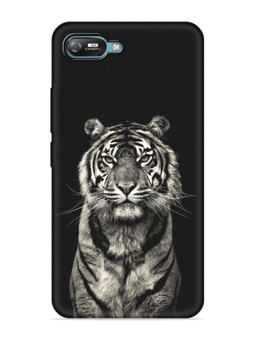 Tiger Art Embossed Soft Silicone Case for Itel A25 Zapvi