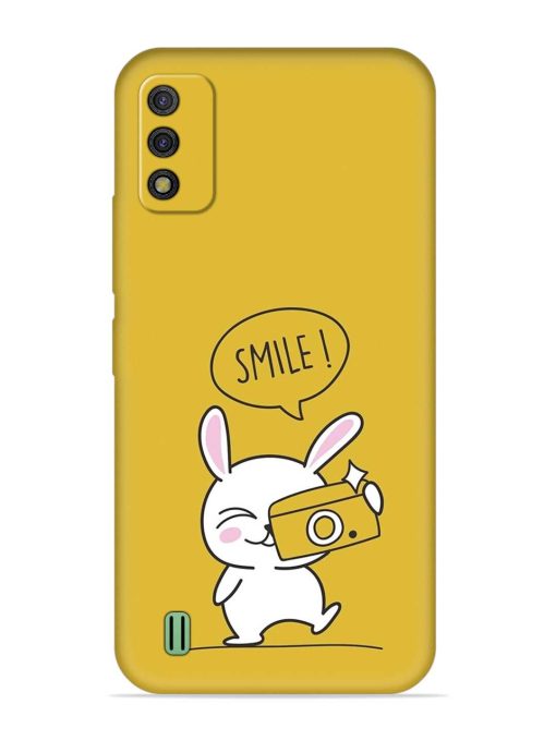 Hey Smile Please Embossed Soft Silicone Case for Itel A26 Zapvi