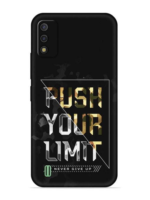 Push Your Limits Embossed Soft Silicone Case for Itel A26 Zapvi