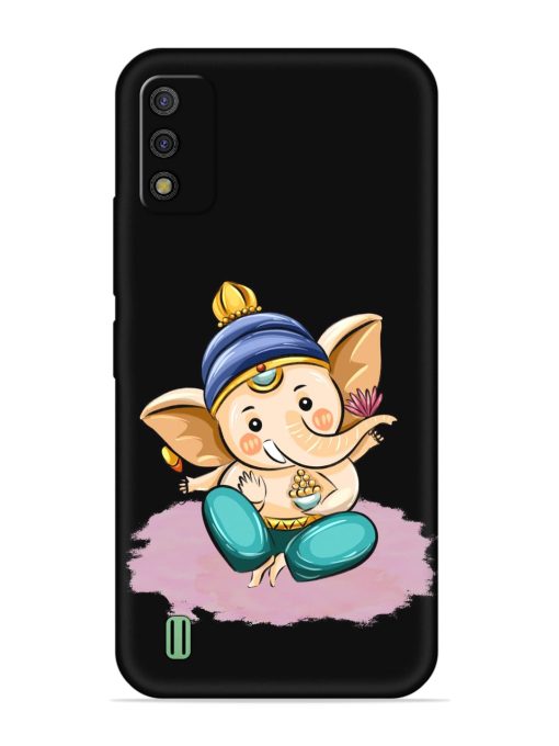 Bal Ganesh Vector Art Embossed Soft Silicone Case for Itel A26 Zapvi