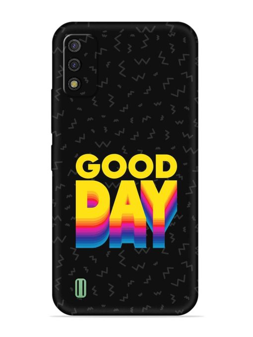 Good Day Embossed Soft Silicone Case for Itel A26 Zapvi