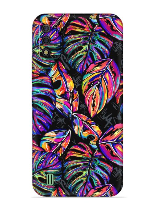 Tropical Seamless Vector Embossed Soft Silicone Case for Itel A26 Zapvi