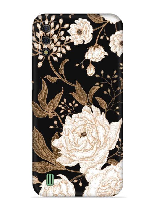 Peonies Roses Floral Embossed Soft Silicone Case for Itel A26 Zapvi