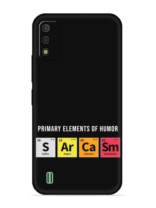 Primary Elements Humor Embossed Soft Silicone Case for Itel A26 Zapvi