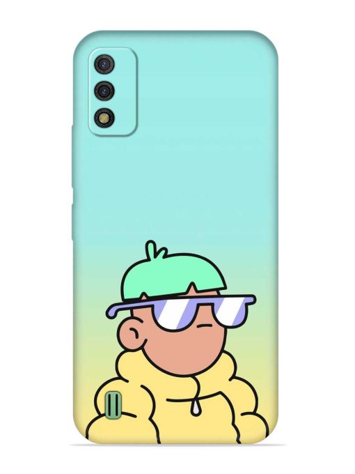 Doodles Cool Character Embossed Soft Silicone Case for Itel A26