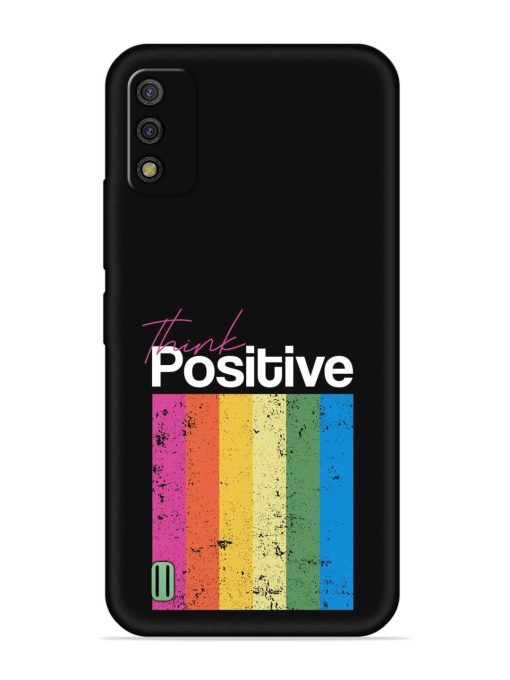 Think Positive Typography Embossed Soft Silicone Case for Itel A26